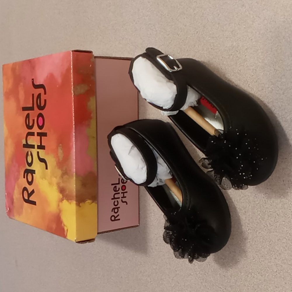 Rachel Shoes Adorable Lil Sylvia Black size  6M New in Box - Picture 2 of 7